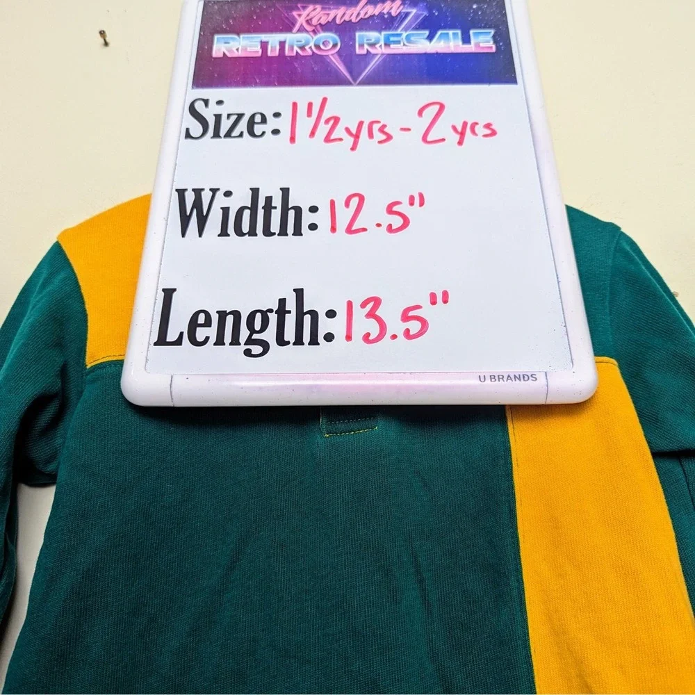 Vintage GYMBOREE GYMSPORT Rugby Polo Colorblock 90s 1998 Shirt XS 18-24 months